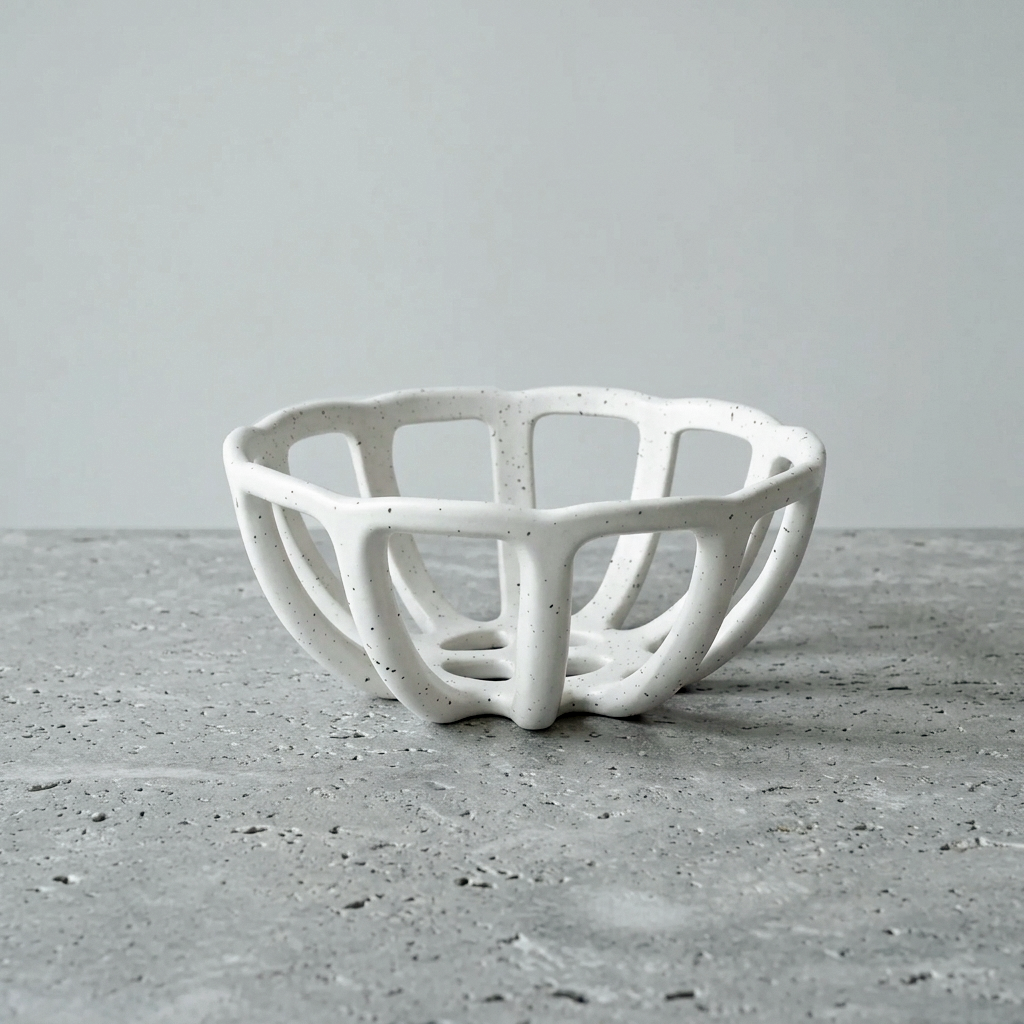 Cerulean Living™ Nordic Ceramic Fruit Basket
