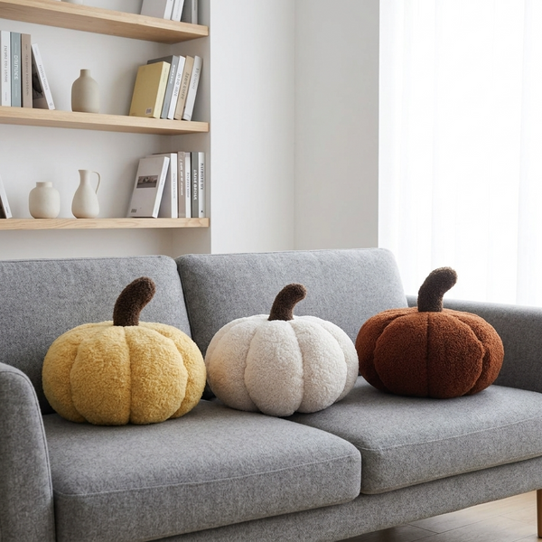 Cerulean Living™ Pumpkin Plush Cushion Pillow