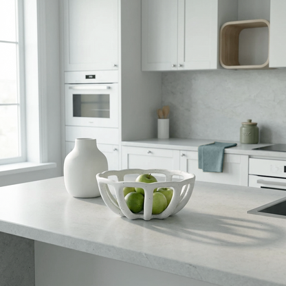 Cerulean Living™ Nordic Ceramic Fruit Basket