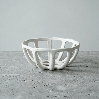 Cerulean Living™ Nordic Ceramic Fruit Basket