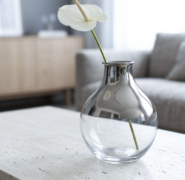 Cerulean Living™ Nordic Silver Glass Vase Collection