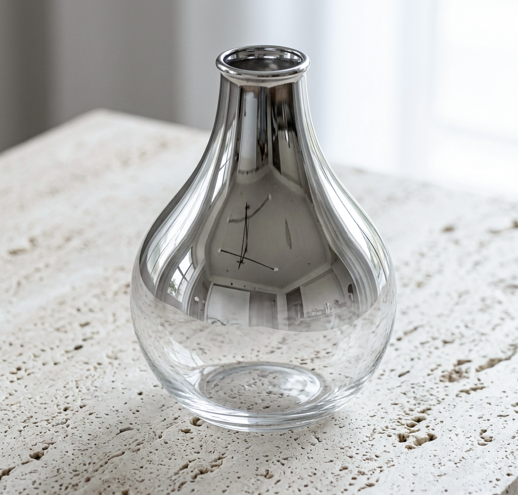 Cerulean Living™ Nordic Silver Glass Vase Collection