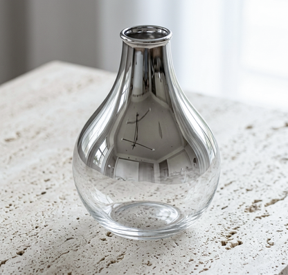 Cerulean Living™ Nordic Silver Glass Vase Collection