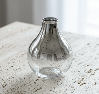 Cerulean Living™ Nordic Silver Glass Vase Collection