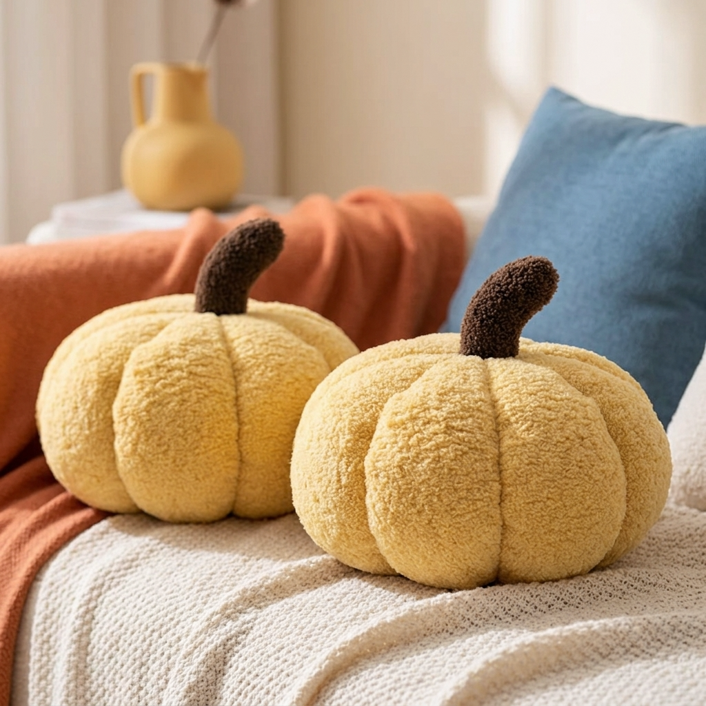 Cerulean Living™  Pumpkin Plush Cushion Pillow
