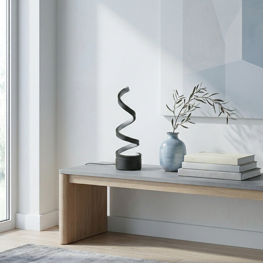 Cerulean Living™  Modern Sculptural Spiral LED Table Lamp