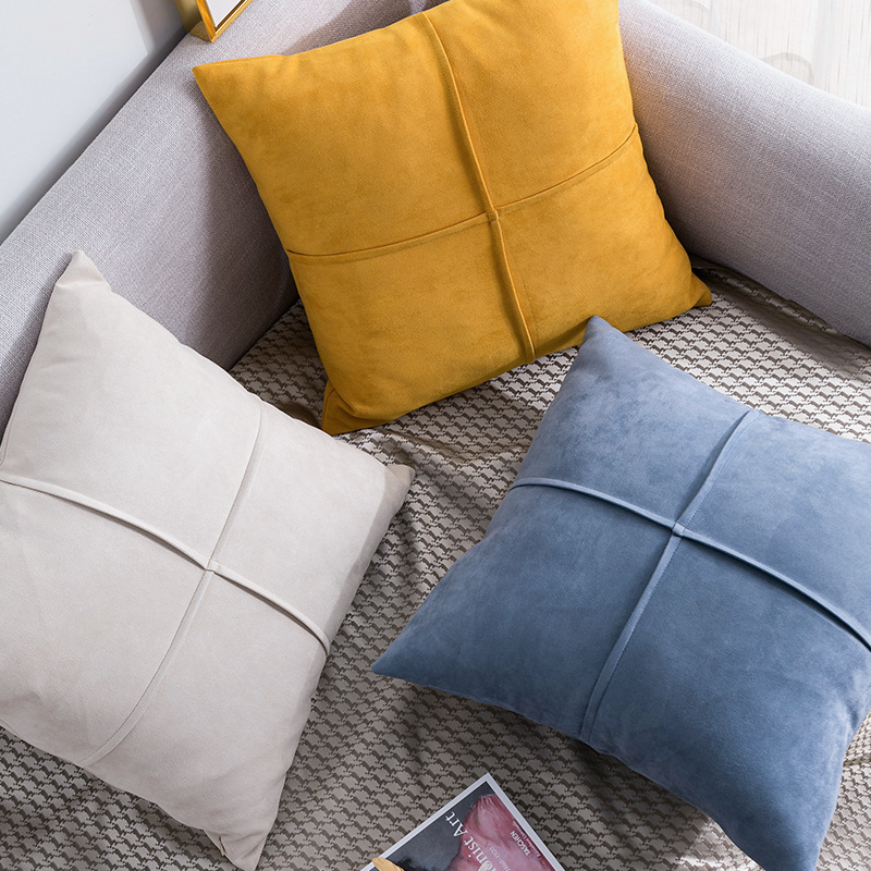 Cerulean Living™ Modern Suede Harmonic Pillow Cover