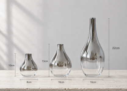 Cerulean Living™ Nordic Silver Glass Vase Collection